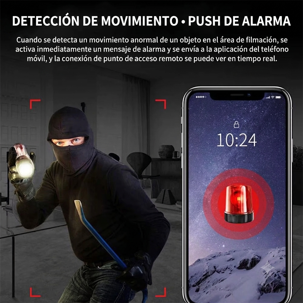 El Ojo que Todo lo Ve: Mini Cámara de Seguridad Inalámbrica con Monitoreo Remoto